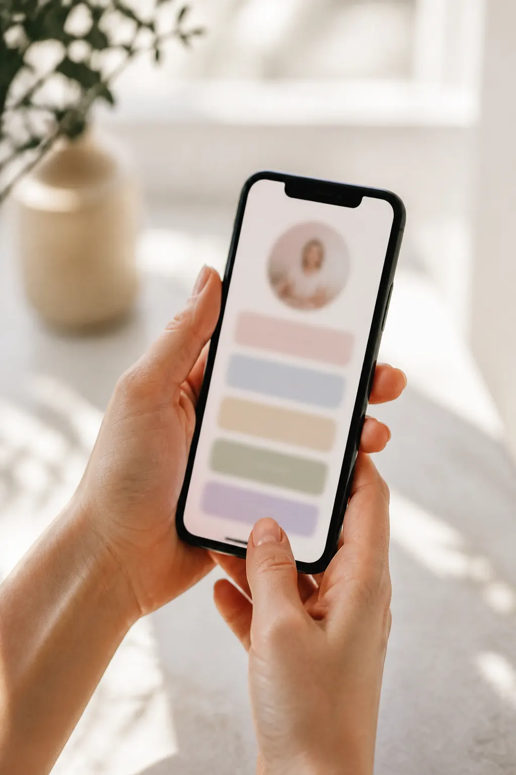 Bio page with booking and services blocks