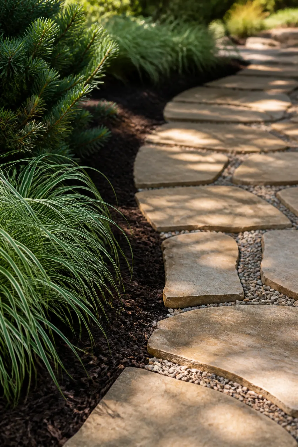 Floral and path detail
