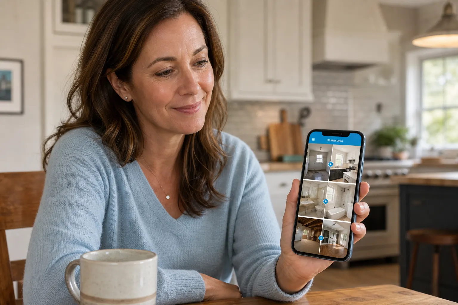 Client opening a shared job view link on a phone